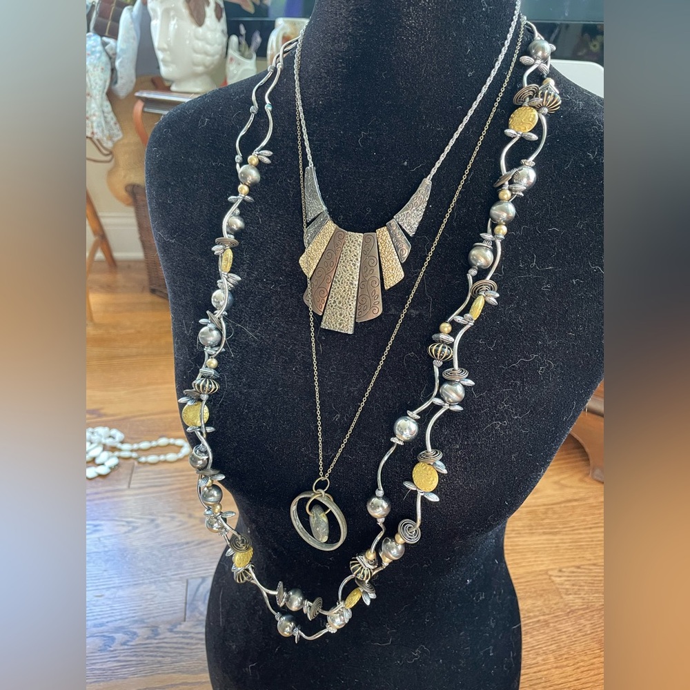 Silver and Gold Necklace Stack Jewelry Bundle